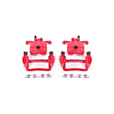 Power Stop 05-06 Saab 9-2X Rear Red Calipers w/Brackets - Pair