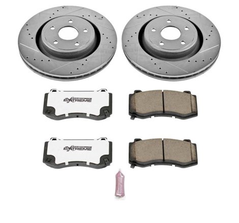 Power Stop 06-10 Jeep Grand Cherokee Front Z26 Street Warrior Brake Kit