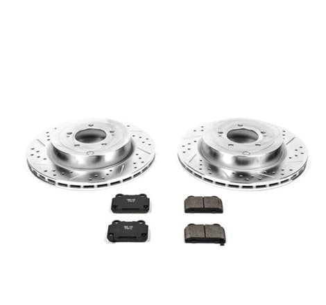 Power Stop 08-15 Mitsubishi Lancer Rear Z23 Evolution Sport Brake Kit