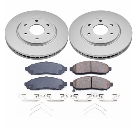 Power Stop 2019 Nissan Frontier Front Z17 Evolution Geomet Coated Brake Kit