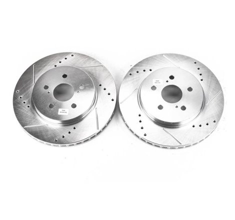 Power Stop 04-06 Lexus RX330 Front Evolution Drilled & Slotted Rotors - Pair