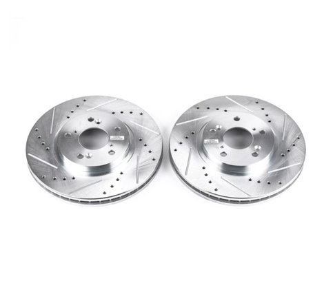 Power Stop 01-03 Acura CL Front Evolution Drilled & Slotted Rotors - Pair