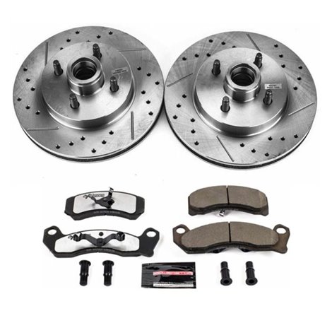 Power Stop 87-93 Ford Mustang Front Z26 Street Warrior Brake Kit