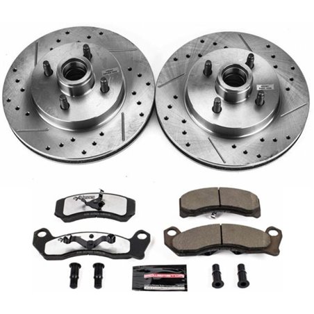 Power Stop 87-93 Ford Mustang Front Z26 Street Warrior Brake Kit