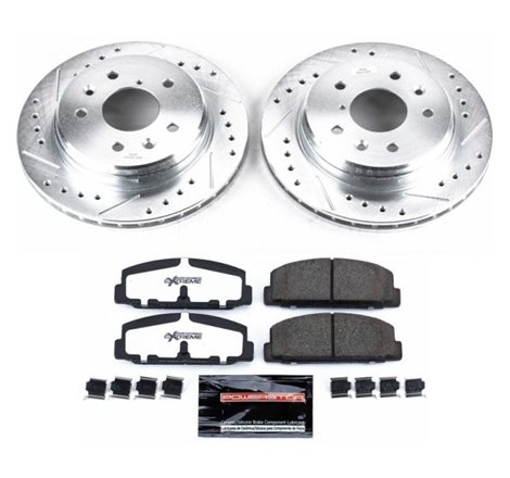 Power Stop 86-91 Mazda RX-7 Rear Z26 Street Warrior Brake Kit