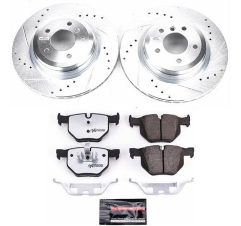 Power Stop 13-15 BMW X1 Rear Z26 Street Warrior Brake Kit