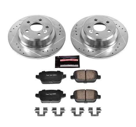 Power Stop 07-11 Volvo S80 Rear Z23 Evolution Sport Brake Kit