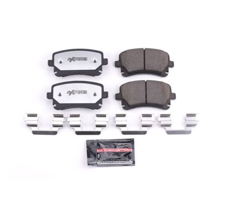 Power Stop 05-11 Audi A6 Quattro Rear Z26 Extreme Street Brake Pads w/Hardware