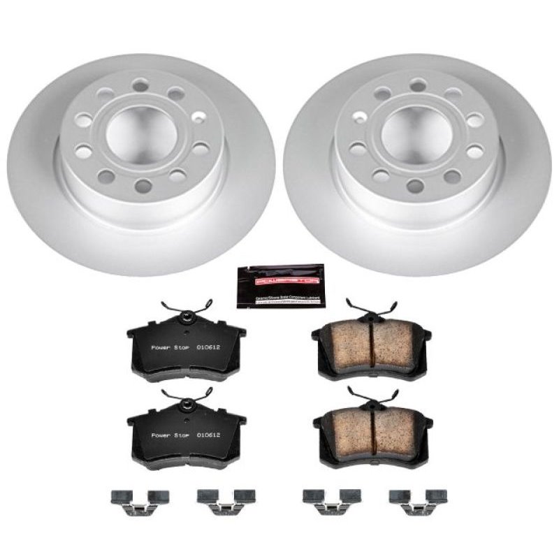 Power Stop 10-13 Audi A3 Rear Z23 Evolution Sport Coated Brake Kit