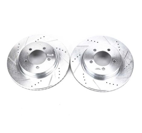 Power Stop 02-05 Ford Explorer Front Evolution Drilled & Slotted Rotors - Pair