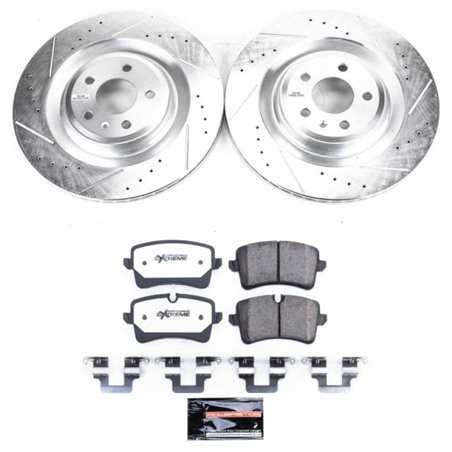 Power Stop 16-18 Audi A7 Quattro Rear Z26 Street Warrior Brake Kit