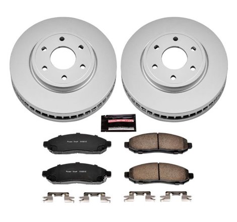 Power Stop 05-18 Nissan Frontier Front Z17 Evolution Geomet Coated Brake Kit