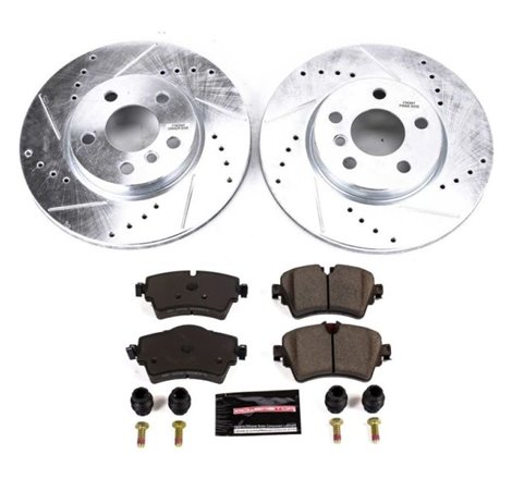 Power Stop 16-18 Mini Cooper Clubman Front Z23 Evolution Sport Brake Kit