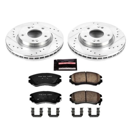 Power Stop 07-10 Hyundai Elantra Front Z23 Evolution Sport Brake Kit