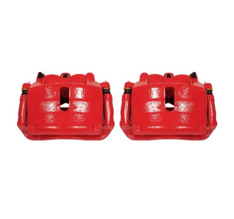 Power Stop 2009 Ford F-150 Front Red Calipers w/Brackets - Pair