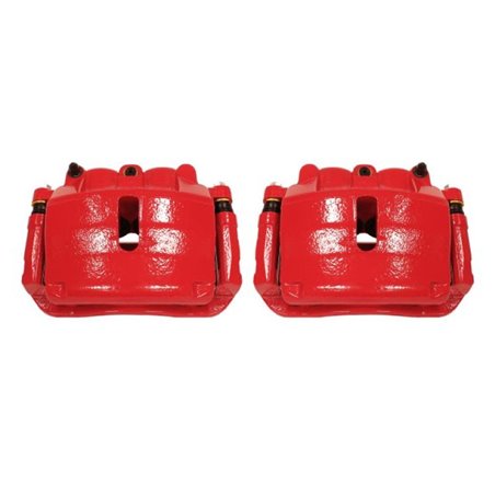 Power Stop 2009 Ford F-150 Front Red Calipers w/Brackets - Pair