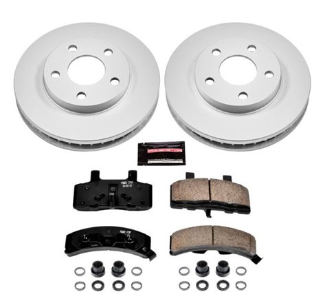 Power Stop 91-93 Cadillac Commercial Chassis Front Z17 Evolution Geomet Coated Brake Kit