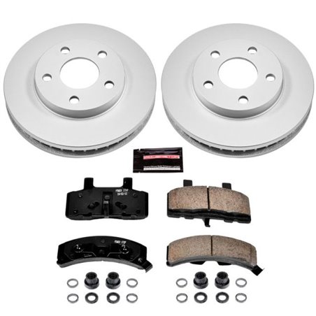 Power Stop 91-93 Cadillac Commercial Chassis Front Z17 Evolution Geomet Coated Brake Kit