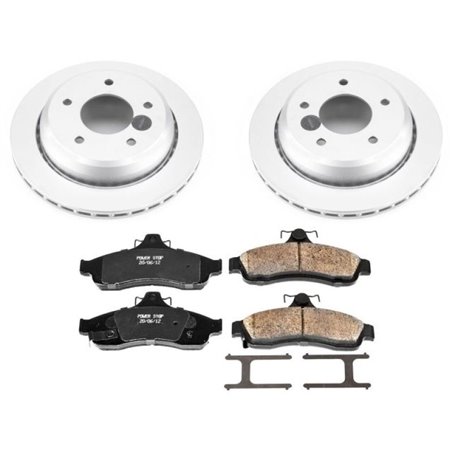 Power Stop 94-96 Chevrolet Caprice Rear Z17 Evolution Geomet Coated Brake Kit