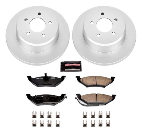 Power Stop 97-99 Chrysler Town & Country Rear Z17 Evolution Geomet Coated Brake Kit