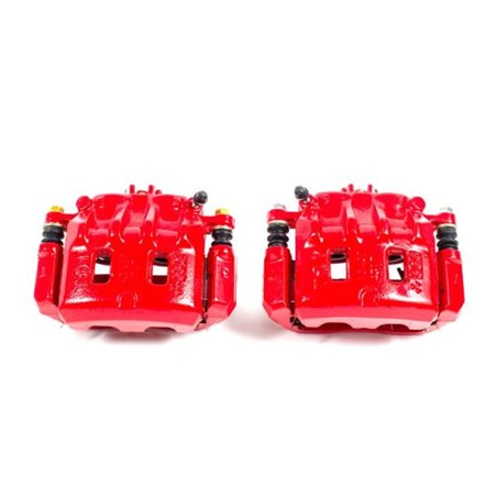 Power Stop 02-03 Subaru Impreza Front Red Calipers w/Brackets - Pair