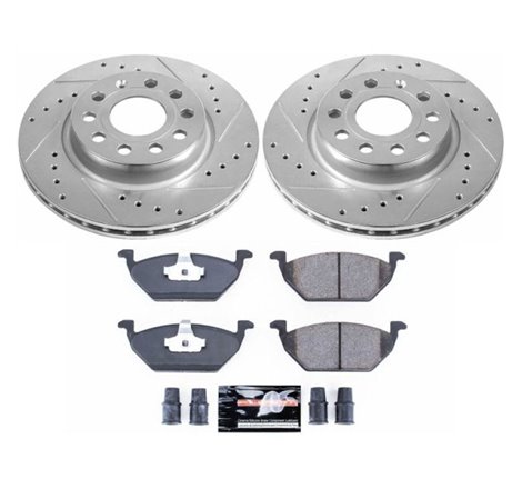 Power Stop 11-15 Volkswagen Jetta Front Z23 Evolution Sport Brake Kit