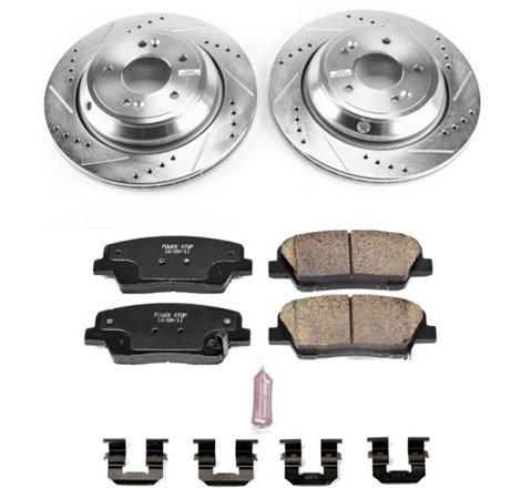 Power Stop 11-16 Hyundai Equus Rear Z23 Evolution Sport Brake Kit