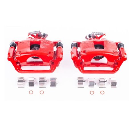 Power Stop 12-16 Chrysler Town & Country Rear Red Calipers w/Brackets - Pair