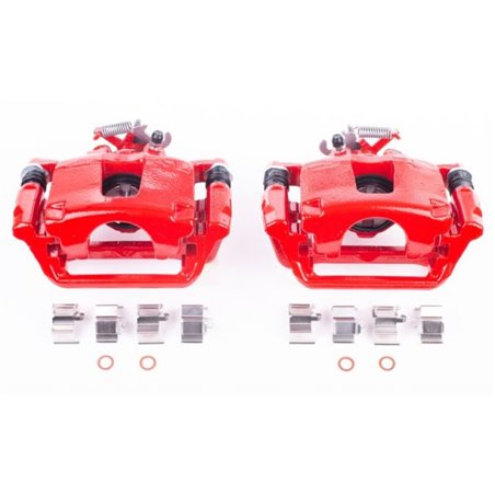 Power Stop 12-16 Chrysler Town & Country Rear Red Calipers w/Brackets - Pair