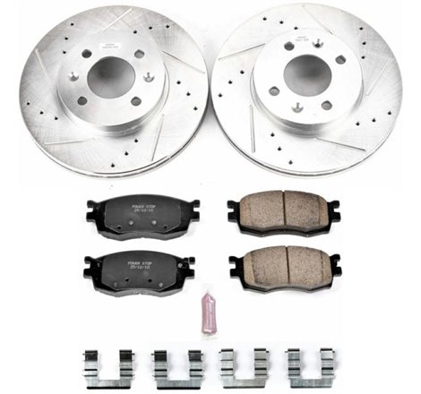 Power Stop 06-11 Hyundai Accent Front Z23 Evolution Sport Brake Kit