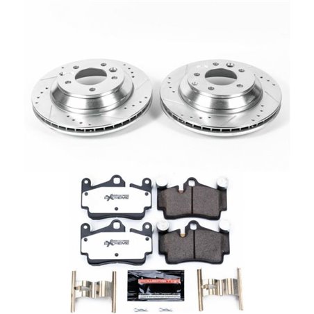 Power Stop 07-15 Audi Q7 Rear Z26 Street Warrior Brake Kit