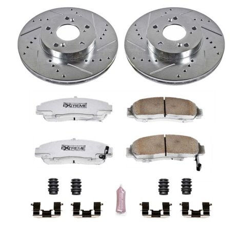 Power Stop 03-07 Honda Accord Front Z26 Street Warrior Brake Kit