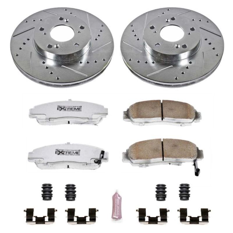 Power Stop 03-07 Honda Accord Front Z26 Street Warrior Brake Kit