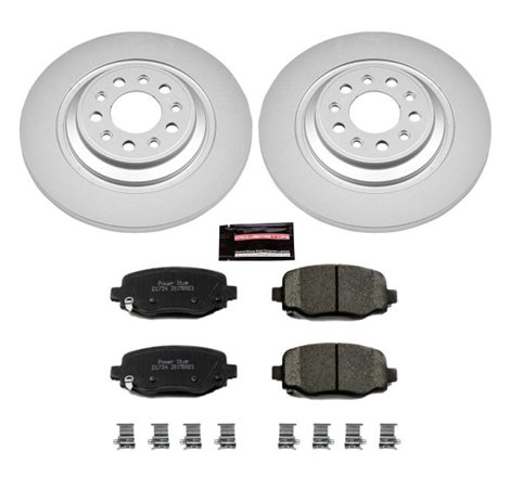 Power Stop 14-19 Jeep Cherokee Rear Z17 Evolution Geomet Coated Brake Kit