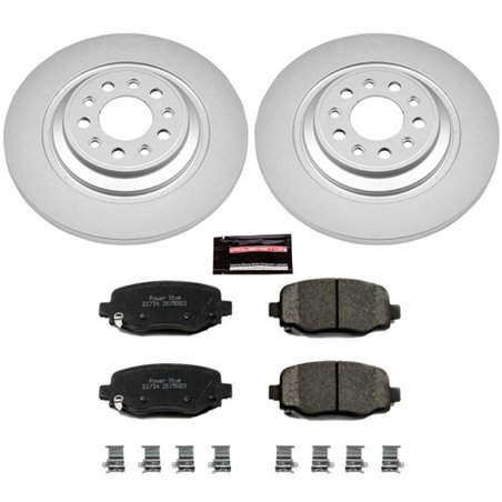 Power Stop 14-19 Jeep Cherokee Rear Z17 Evolution Geomet Coated Brake Kit