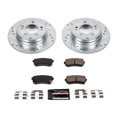 Power Stop 16-19 Hyundai Sonata Rear Z23 Evolution Sport Brake Kit