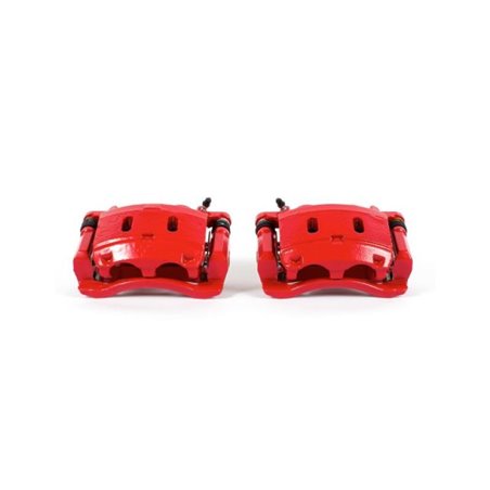 Power Stop 06-13 Infiniti QX56 Front Red Calipers w/Brackets - Pair