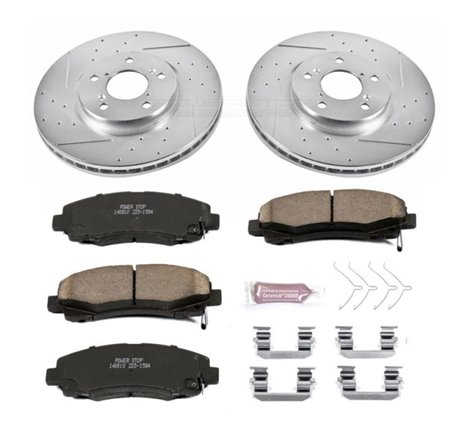 Power Stop 12-14 Honda Ridgeline Front Z23 Evolution Sport Brake Kit