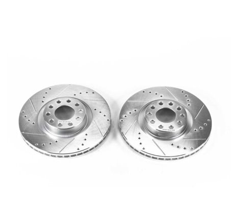 Power Stop 00-04 Audi A6 Quattro Front Evolution Drilled & Slotted Rotors - Pair