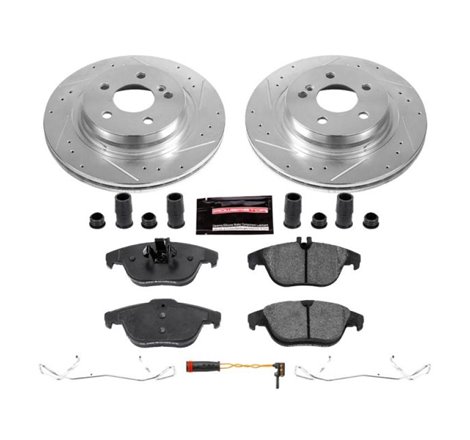 Power Stop 12-15 Mercedes-Benz C250 Rear Z23 Evolution Sport Brake Kit