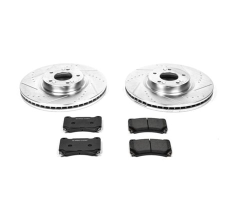 Power Stop 09-14 Hyundai Genesis Front Z23 Evolution Sport Brake Kit