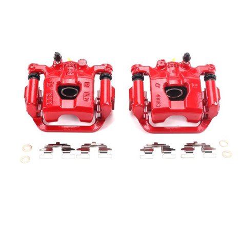 Power Stop 11-17 Nissan Juke Rear Red Calipers w/Brackets - Pair