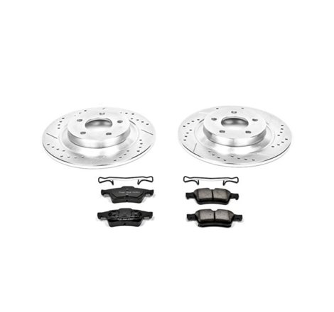 Power Stop 06-07 Mazda 5 Rear Z23 Evolution Sport Brake Kit