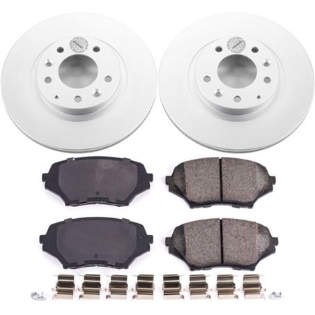 Power Stop 06-15 Mazda MX-5 Miata Front Z17 Evolution Geomet Coated Brake Kit