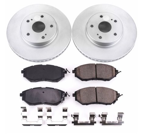 Power Stop 2015 Subaru Legacy Front Z17 Evolution Geomet Coated Brake Kit