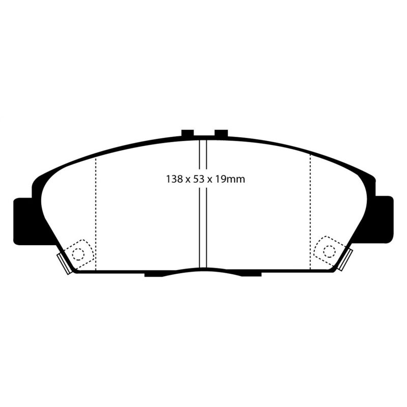 EBC 92-96 Honda Prelude 2.2 Yellowstuff Front Brake Pads