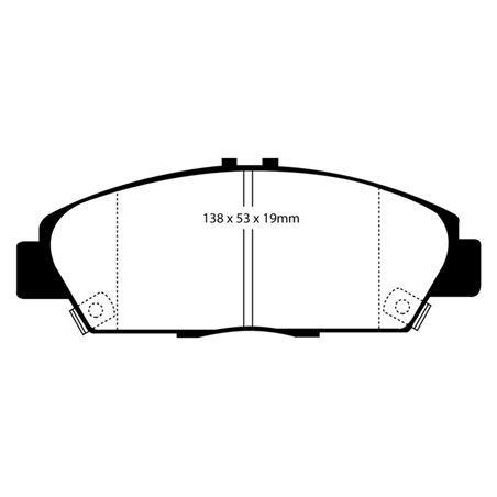 EBC 92-96 Honda Prelude 2.2 Yellowstuff Front Brake Pads