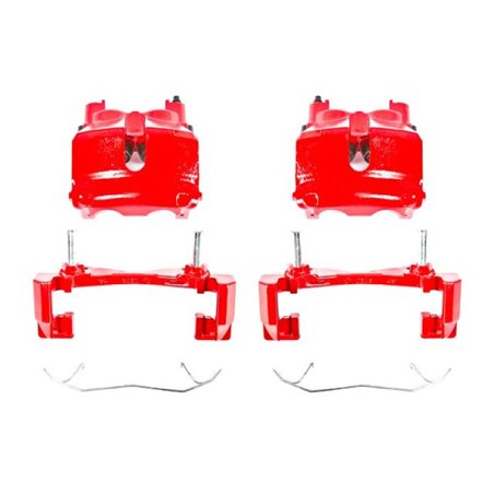 Power Stop 99-02 Jeep Grand Cherokee Front Red Calipers w/Brackets - Pair