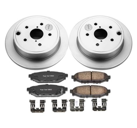 Power Stop 15-19 Subaru WRX Rear Z17 Evolution Geomet Coated Brake Kit