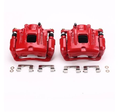 Power Stop 10-12 Hyundai Santa Fe Front Red Calipers w/Brackets - Pair